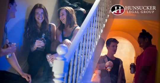 teenagers at a party